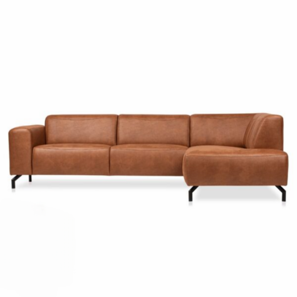 Outlet | Hoekbank Wales | Cognac Rechts