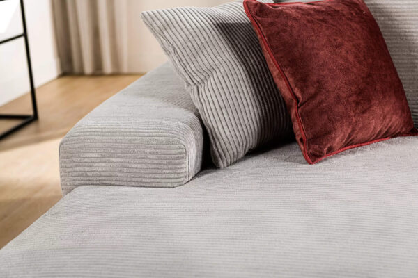 OUTLET | Hoekbank Salford | Grijs | Rechts - Afbeelding 4
