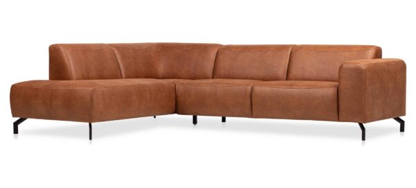 Outlet | Hoekbank Wales | Cognac Rechts - Afbeelding 2