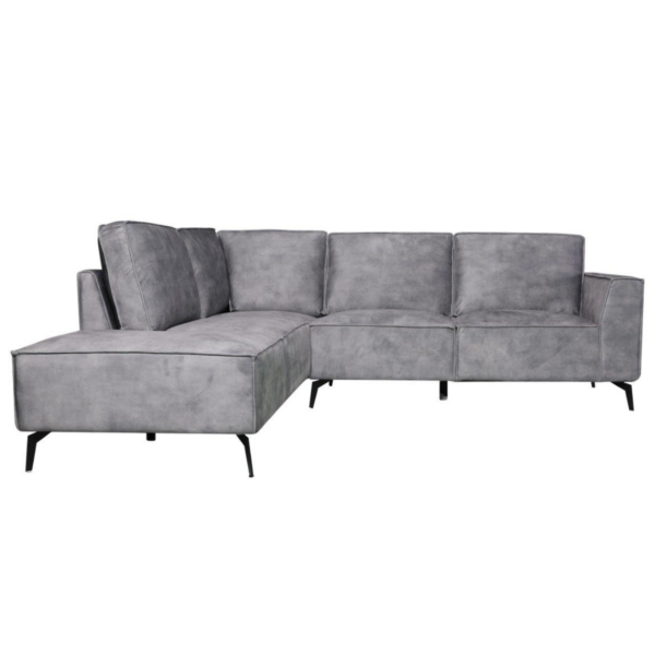 Outlet | Hoekbank Berlin | Velvet Grijs | Links
