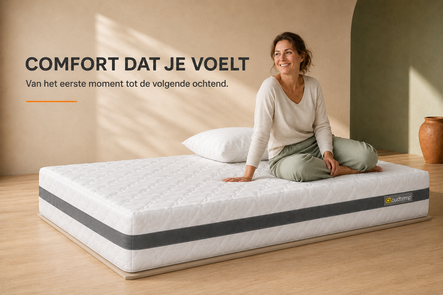 Ontspannen comfort op het Cloudtemp matras